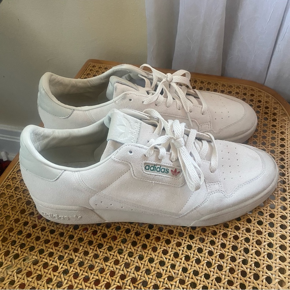 Adidas Continental 80 Shoes Suede Off White Raw White Men’s Size 13
